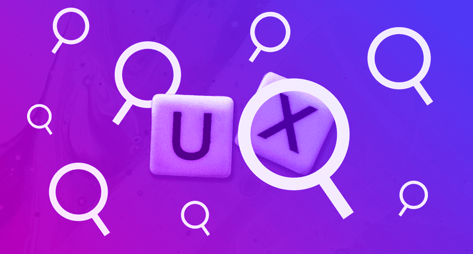 Scrabble board game letters 'U' and 'X' with magnifying glass icons.