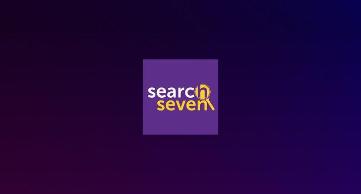 Search Seven Logo on a dark background