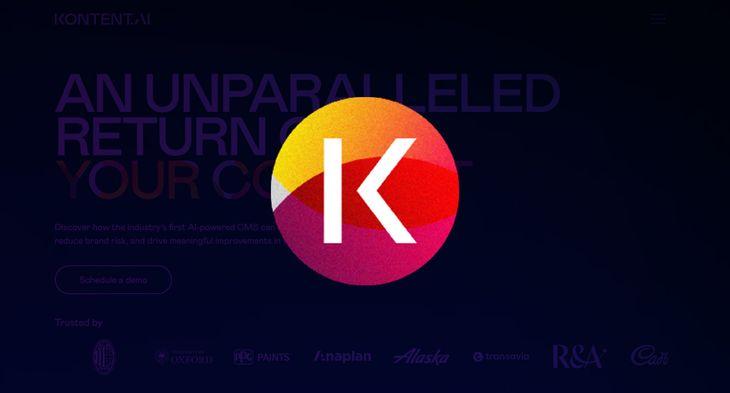 Kontentn.ai logo on a dark background