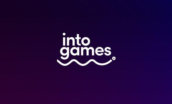 Intogames.org Logo in white on dark background